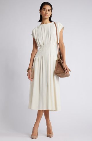 Pleated A-Line Dress