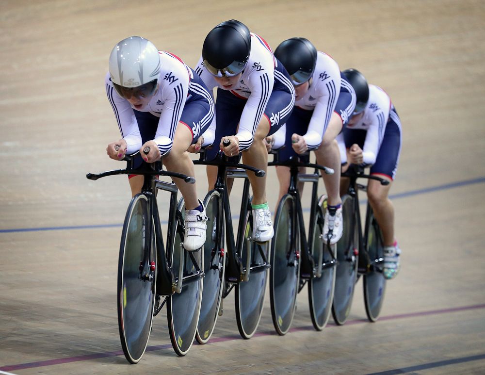 Great Britain's women's pursuit team finished second Wednesday.