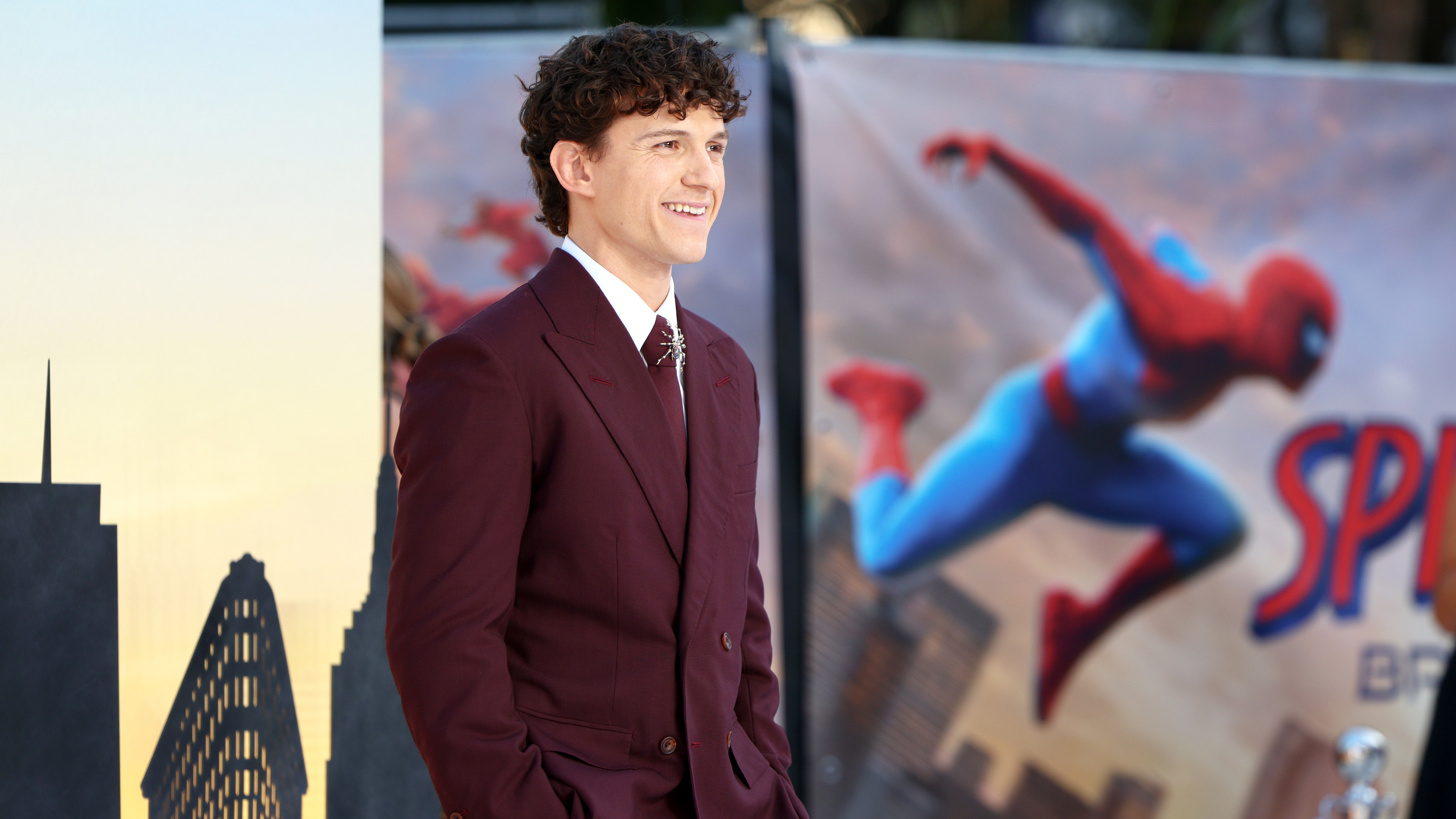 Tom Holland attends the Spider-Man: Brand New Day UK premiere in Odeon Luxe Leicester Square on Wednesday 29th July 2026 in London, England. 