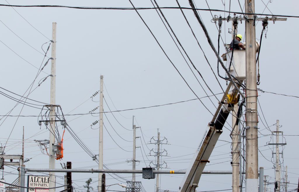 Hurricane Maria power lines. 