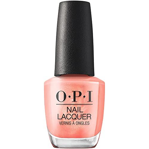 Opi Nail Lacquer Data Peach | Sheer Bright Orange Pearl Chip Resistant Nail Polish | Me, Myself Collection