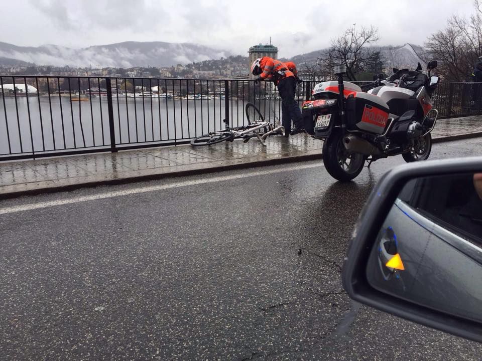 Arnold Fiek's bike was the only sign that he had crashed