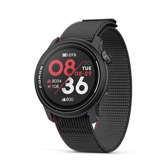 Coros Pace 3 Sport Watch Gps, Lightweight and Comfort, 17 Days Battery Life, Dual-Frequency Gps, Heart Rate and Spo2, Navigation, Sleep Track, Training Plan, Run, Bike, and Ski -Ink Nylon