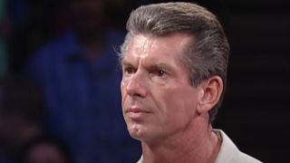 Screenshot of Vince McMahon in ring during Smackdown after 9/11