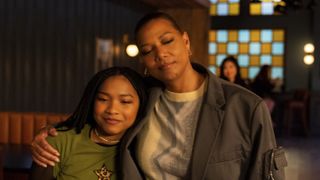 Laya DeLeon Hayes as Delilah and Queen Latifah as Robyn McCall