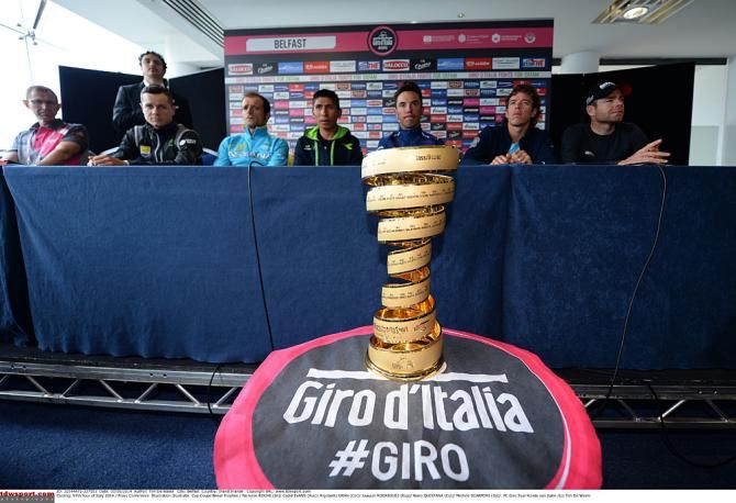 The top Giro d'Italia contenders eye the trophy