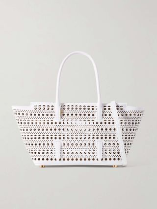 New Mina 20 Laser-Cut Leather Tote