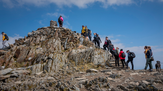 Hikers summit Snowden