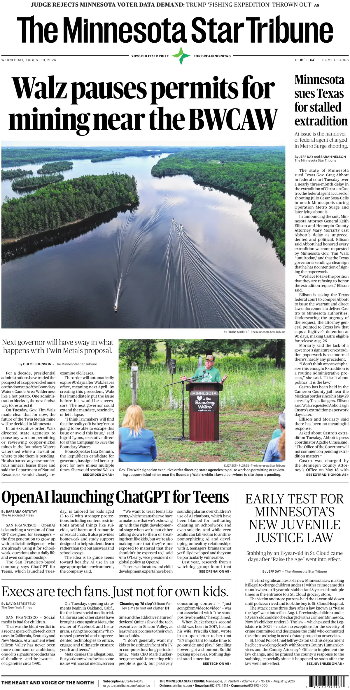 The Minnesota Star Tribune