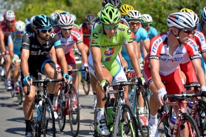 Peter Sagan (Cannondale) sitting in the bunch