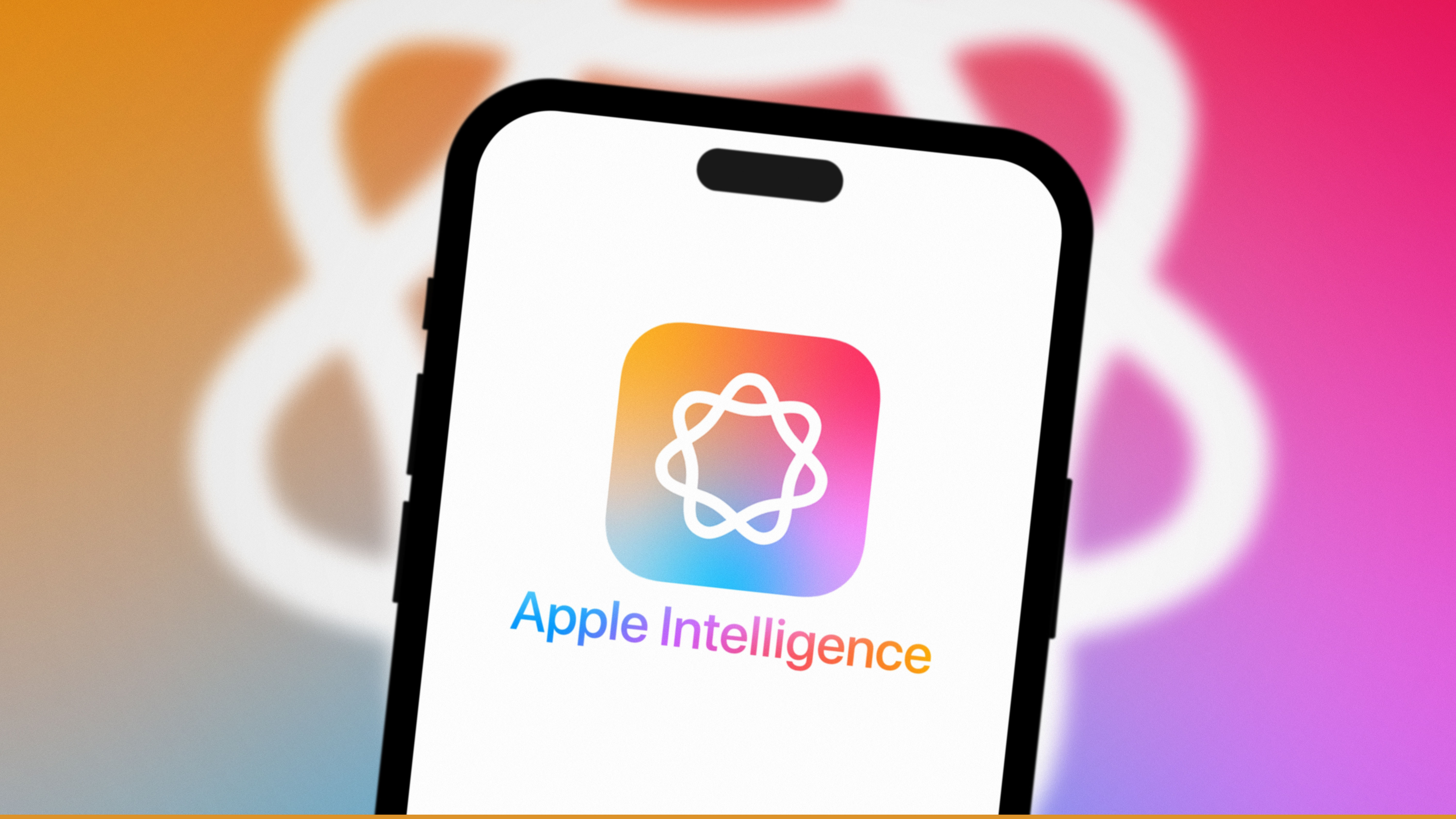 Logotipo de Apple Intelligence en el iPhone.