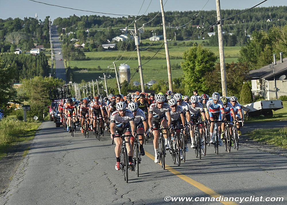 Axeon Hagens Berman setting tempo during stage 3b at Tour de Beauce