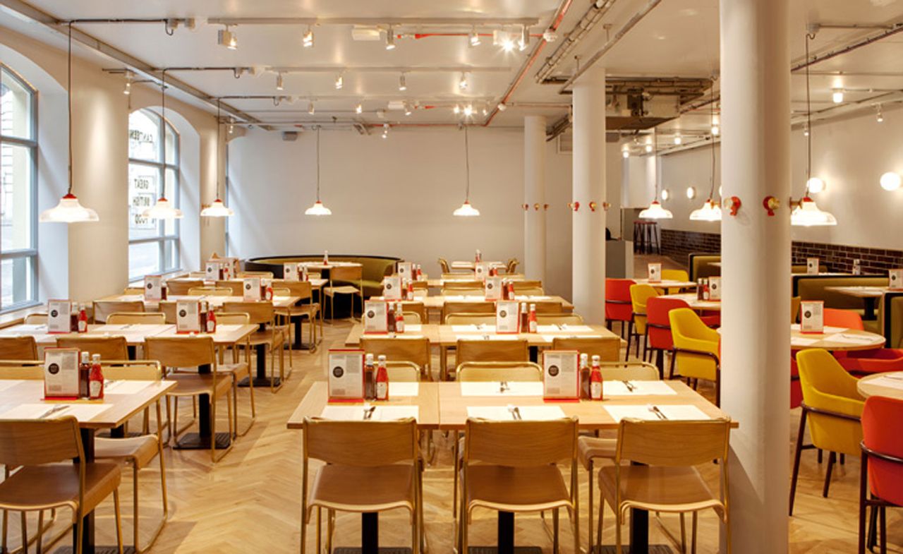 Inside Canteen Covent Garden restaurant — London, UK