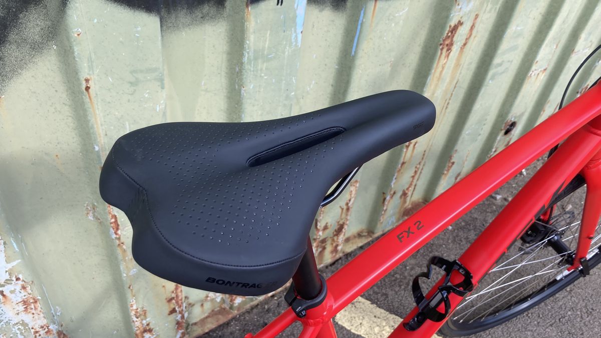 The Bontrager Sport saddle on a Trek FX 2 Disc