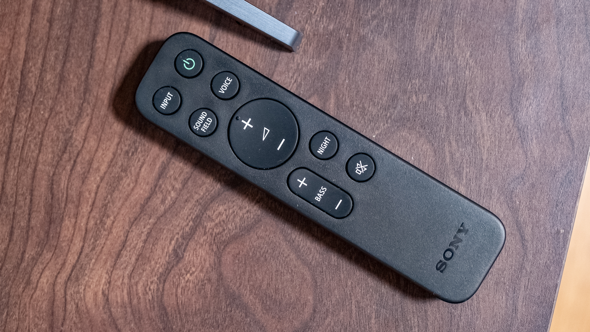 The remote for a Sony Bravia Theatre Bar 6