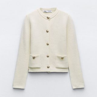 Zara Knit cardigan with golden buttons