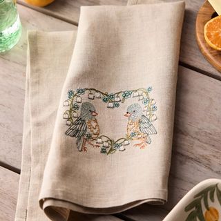 Coral & Tusk Lovebirds Dish Towel