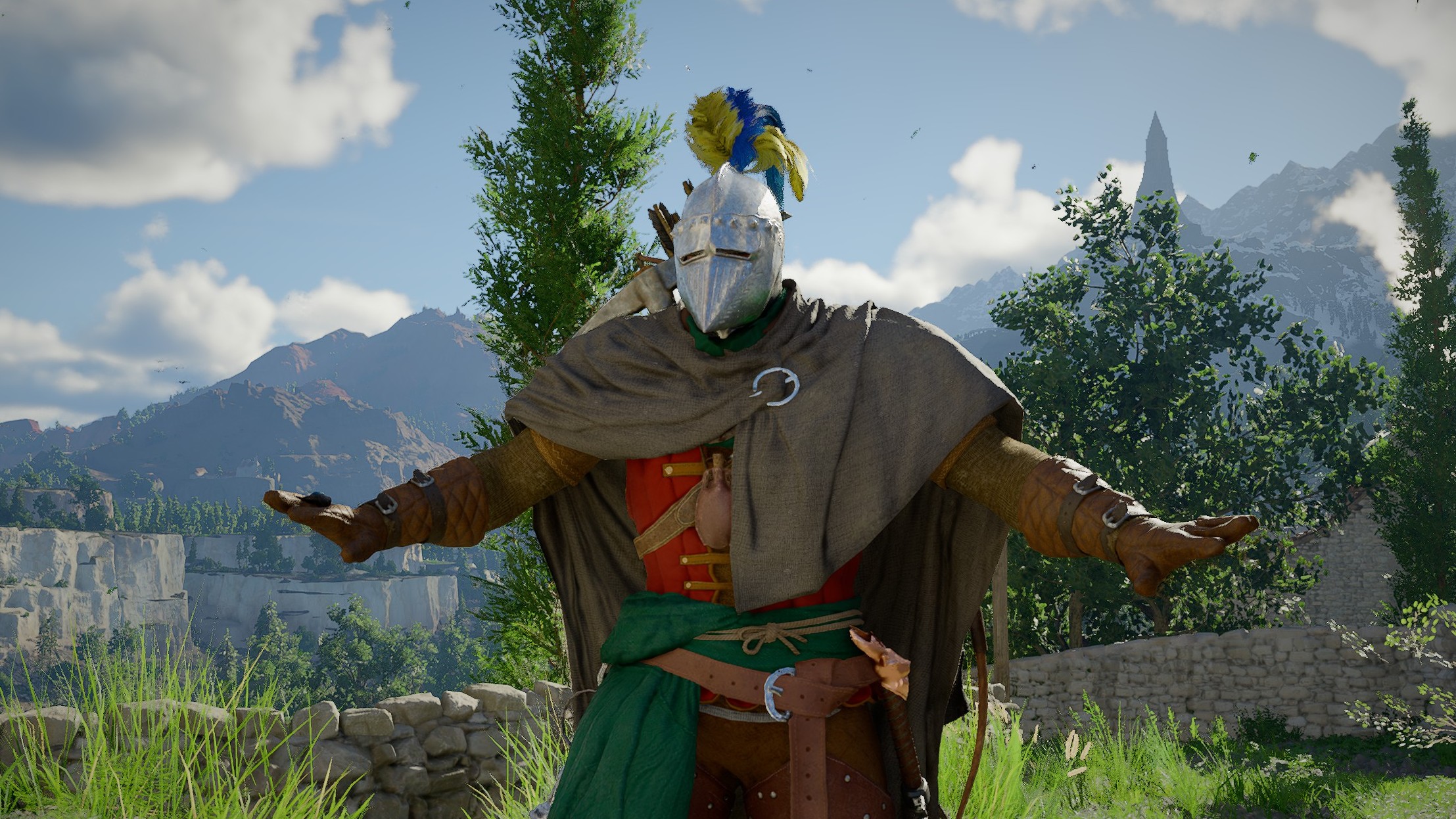 Crimson Desert locked doors - Kliff with his arms out