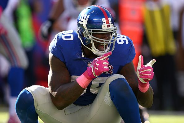 The New York Giants defensive end Jason Pierre-Paul.