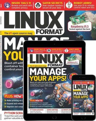 The cover of Linux Format magazine