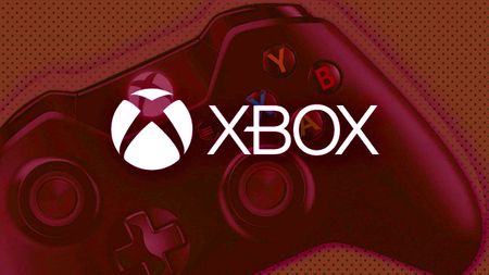 Xbox logo over controller