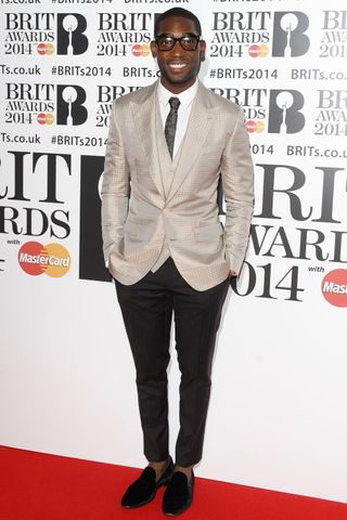 Tinie Tempah at the Brit Awards 2014