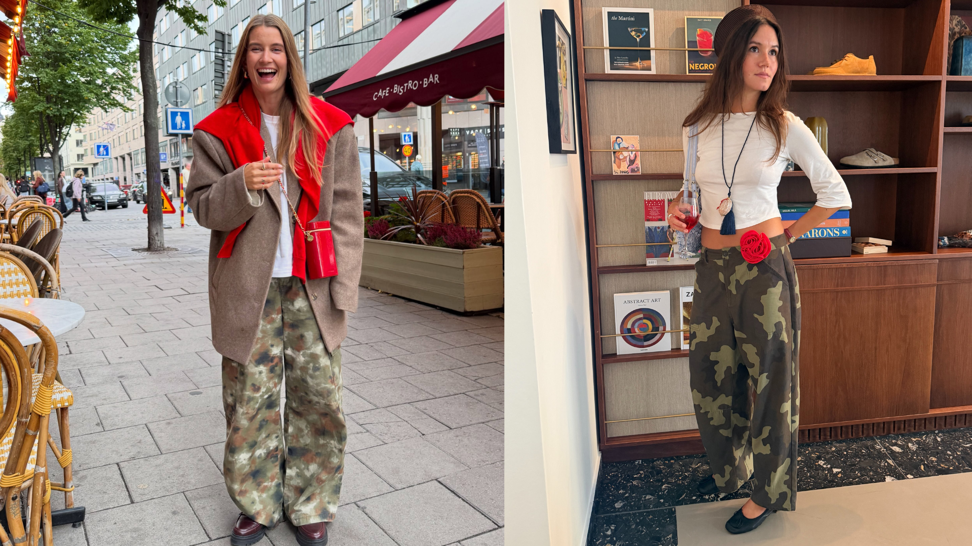An image of a woman wearing best shoes to wear with camo pants fall 2026