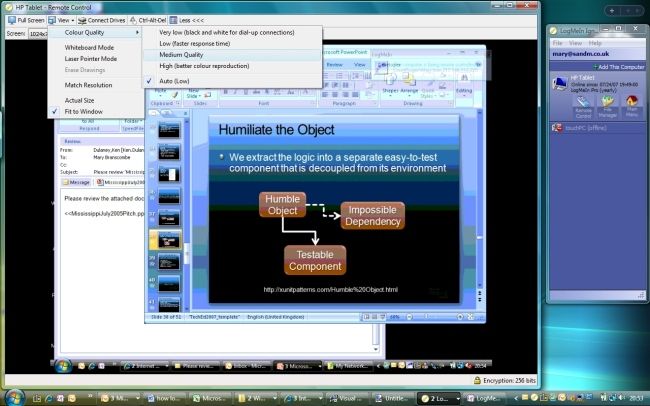 Step 8: LogMeIn connection tools