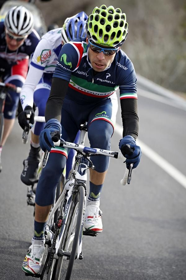 Italian champion Giovanni Visconti (Movistar) leads the way