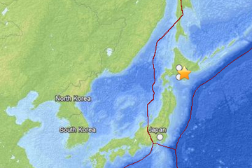 earthquake map