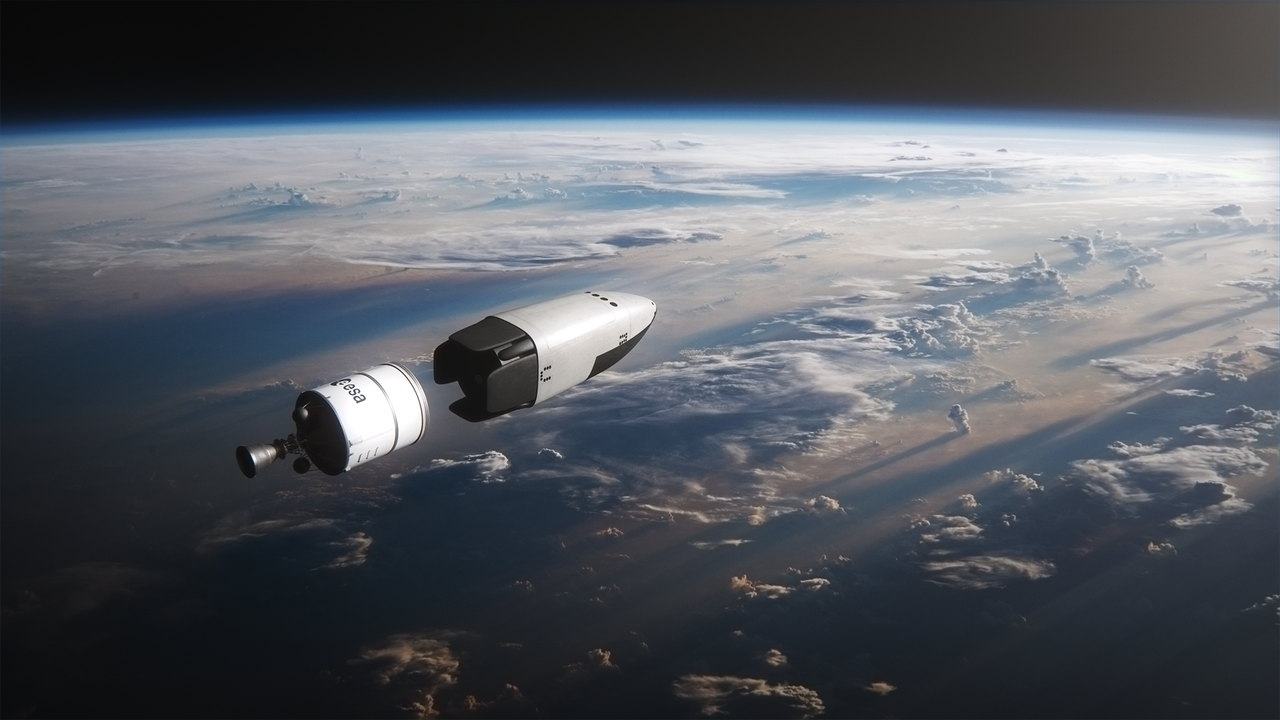 stage separation above earth