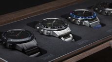 Are Garmin watches worth the money: Pictured here, Gamin Marq watches in a display case