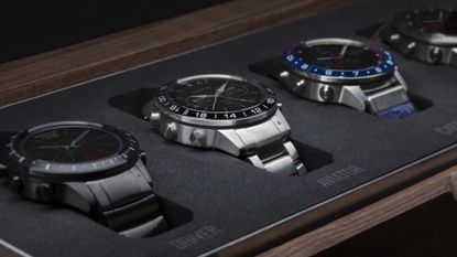 Are Garmin watches worth the money: Pictured here, Gamin Marq watches in a display case