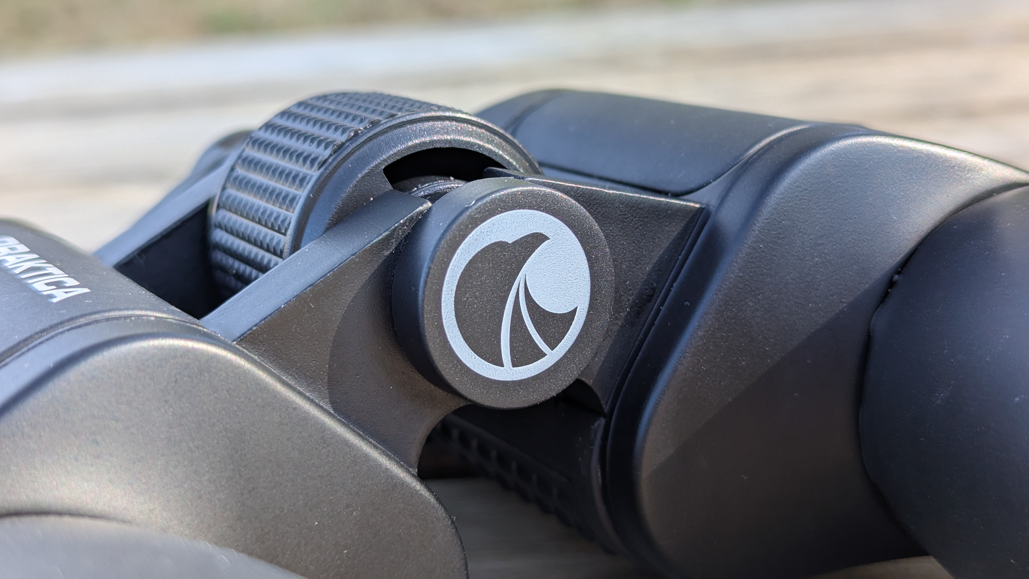 Close-up of the Falcon 10x50&amp;rsquo;s tripod adapter mount cover