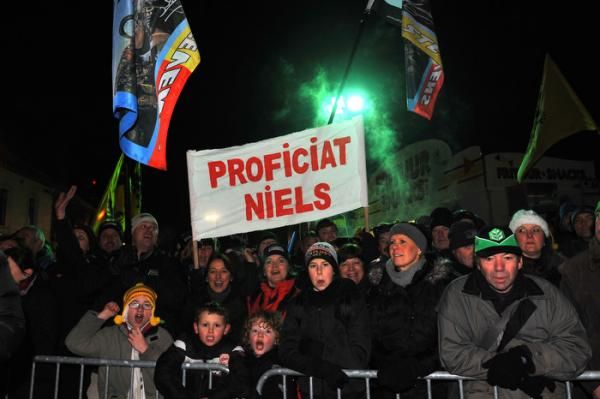 NIels Albert supporters were out in force and surely pleased with the race's outcome.