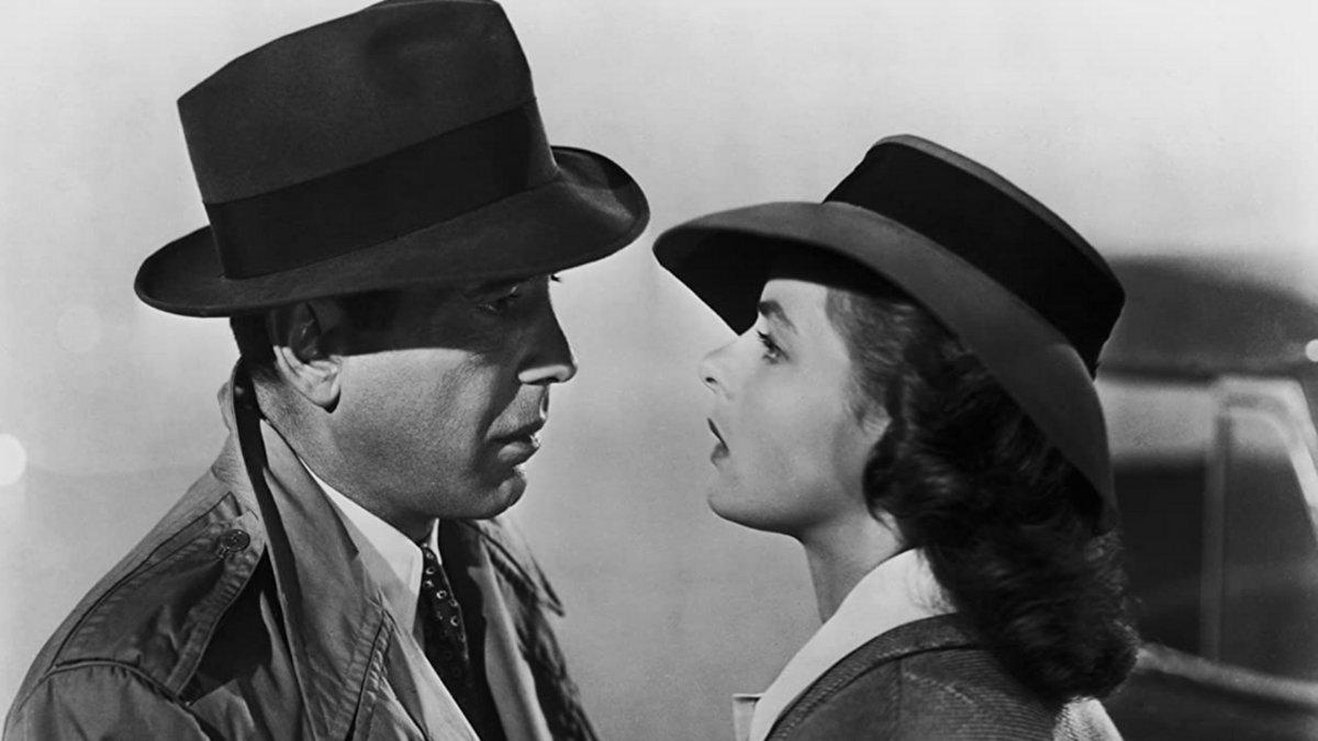 Humphrey Bogart and Ingrid Bergman in Casablanca