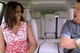 Michelle Obama takes Carpool Karaoke, July 2016