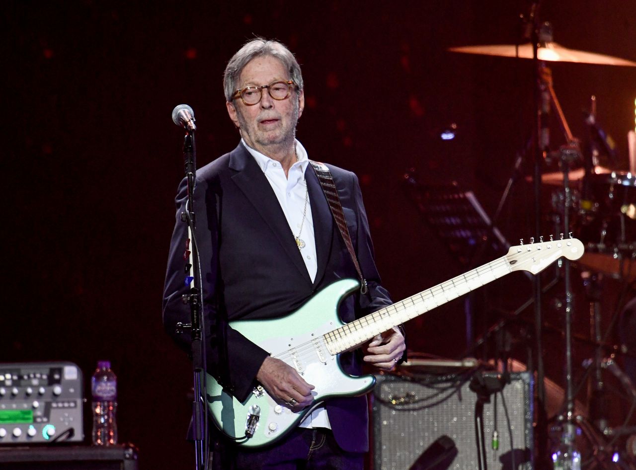 Eric Clapton playing guitar