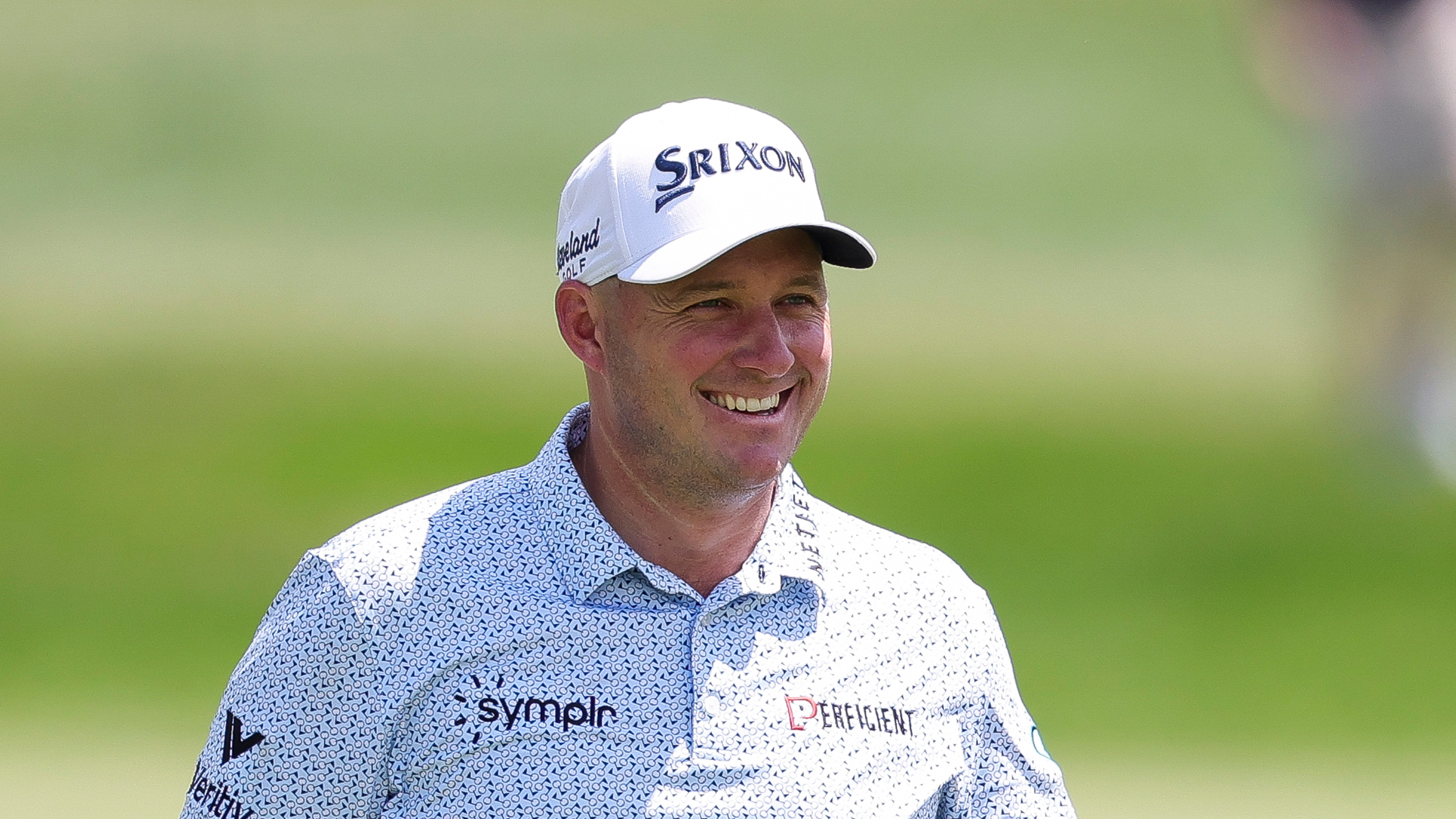 Sepp Straka smiles during the 2025 Truist Championship