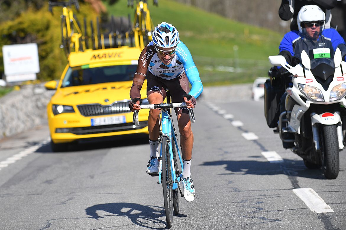Mickael Cherel was the last man standing from the original break