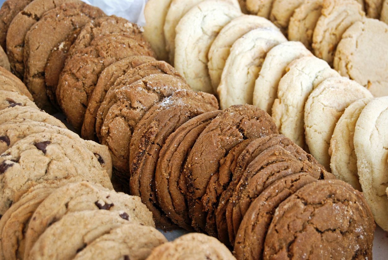 A soldier is getting a surprise — thousands of cookies.