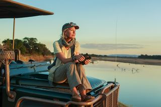 Margot Raggett on location in Africa