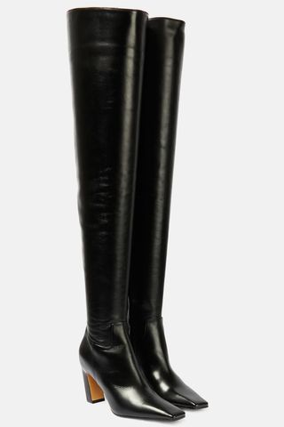 Khaite Marfa Leather Thigh-High Boots