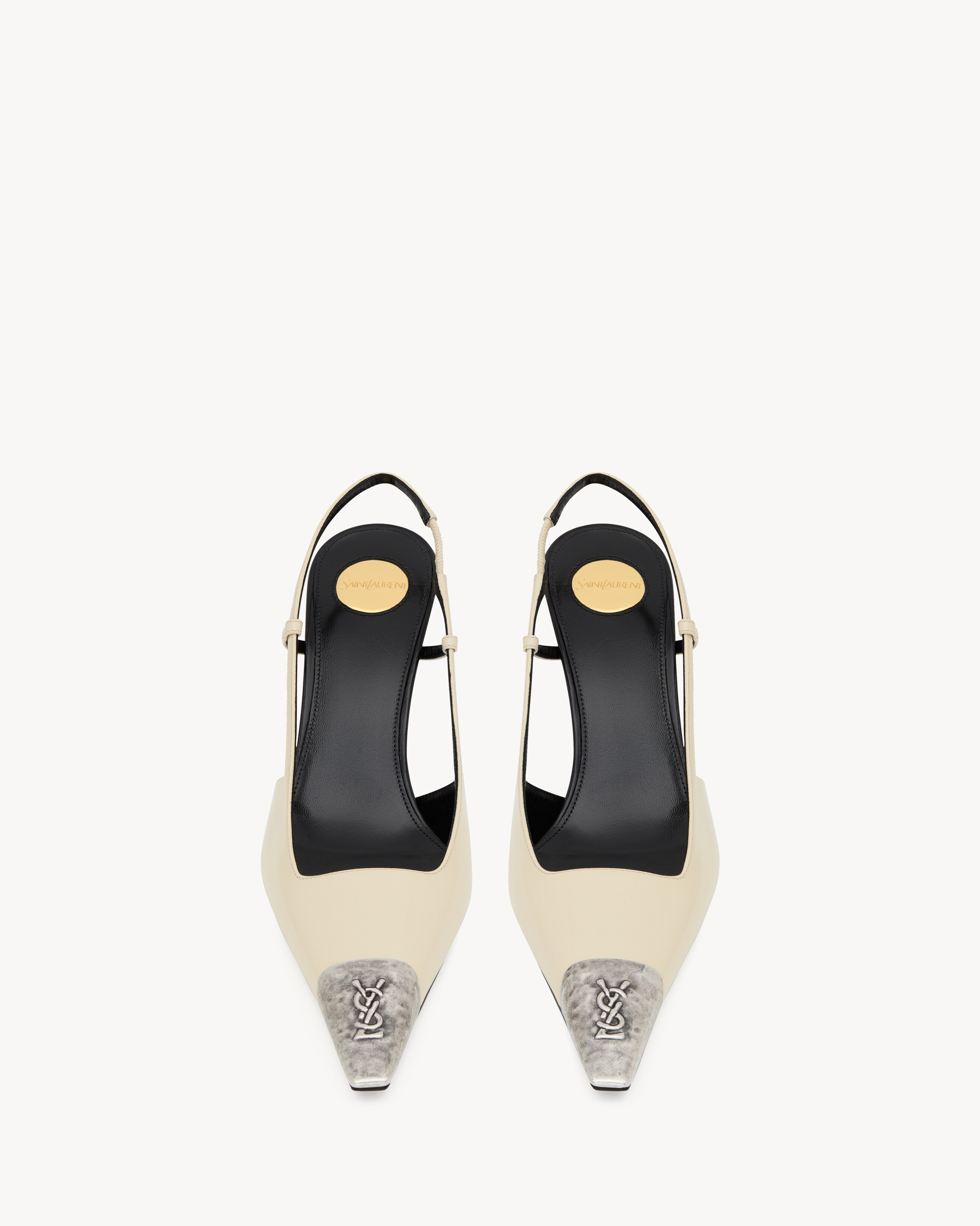 Jeanne slingback pumps in smooth leather
