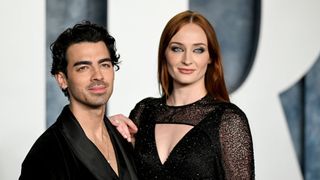 Joe Jonas and Sophie Turner arrive at the 2022 Vanity Fair Oscar party