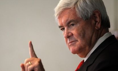 Newt Gingrich is going all out ahead of Tuesday's Iowa caucuses, accusing frontrunner Mitt Romney of lying about a super-PAC that has spent millions attacking Newt.
