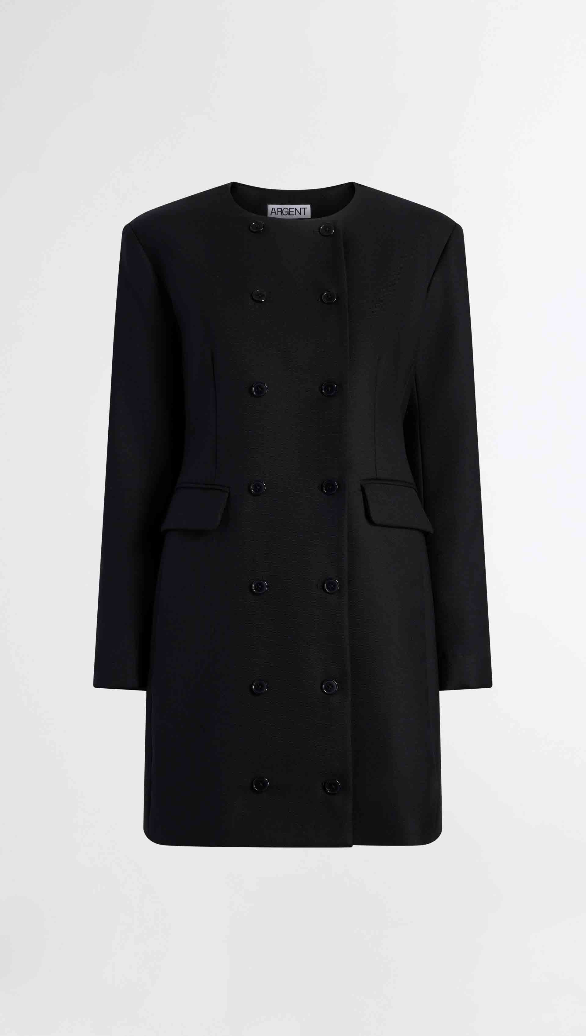 Argent, Mini Double-Breasted Dress