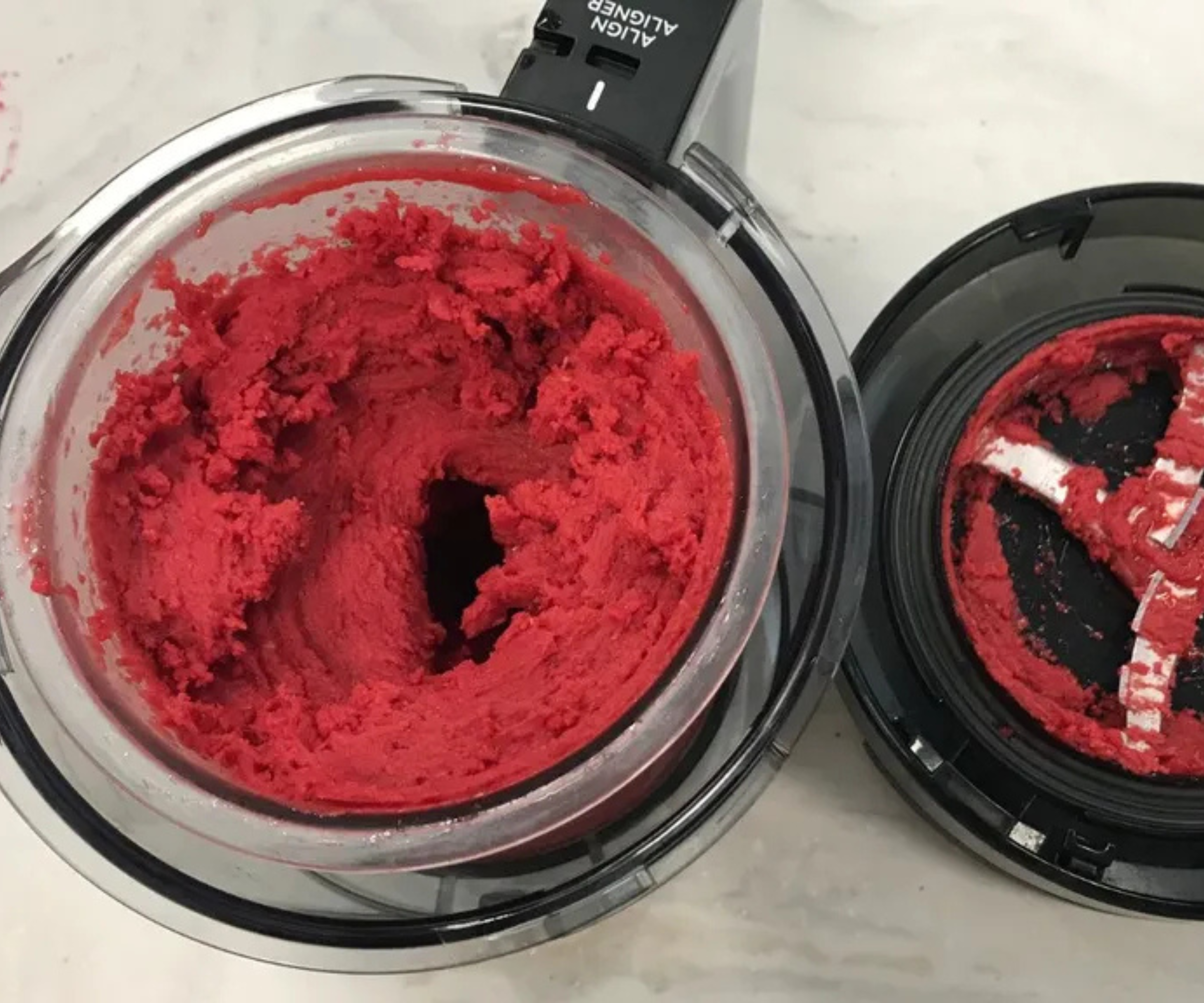 a fruit sorbet in the Ninja Creami