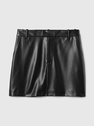 Vegan Leather Mini Skirt