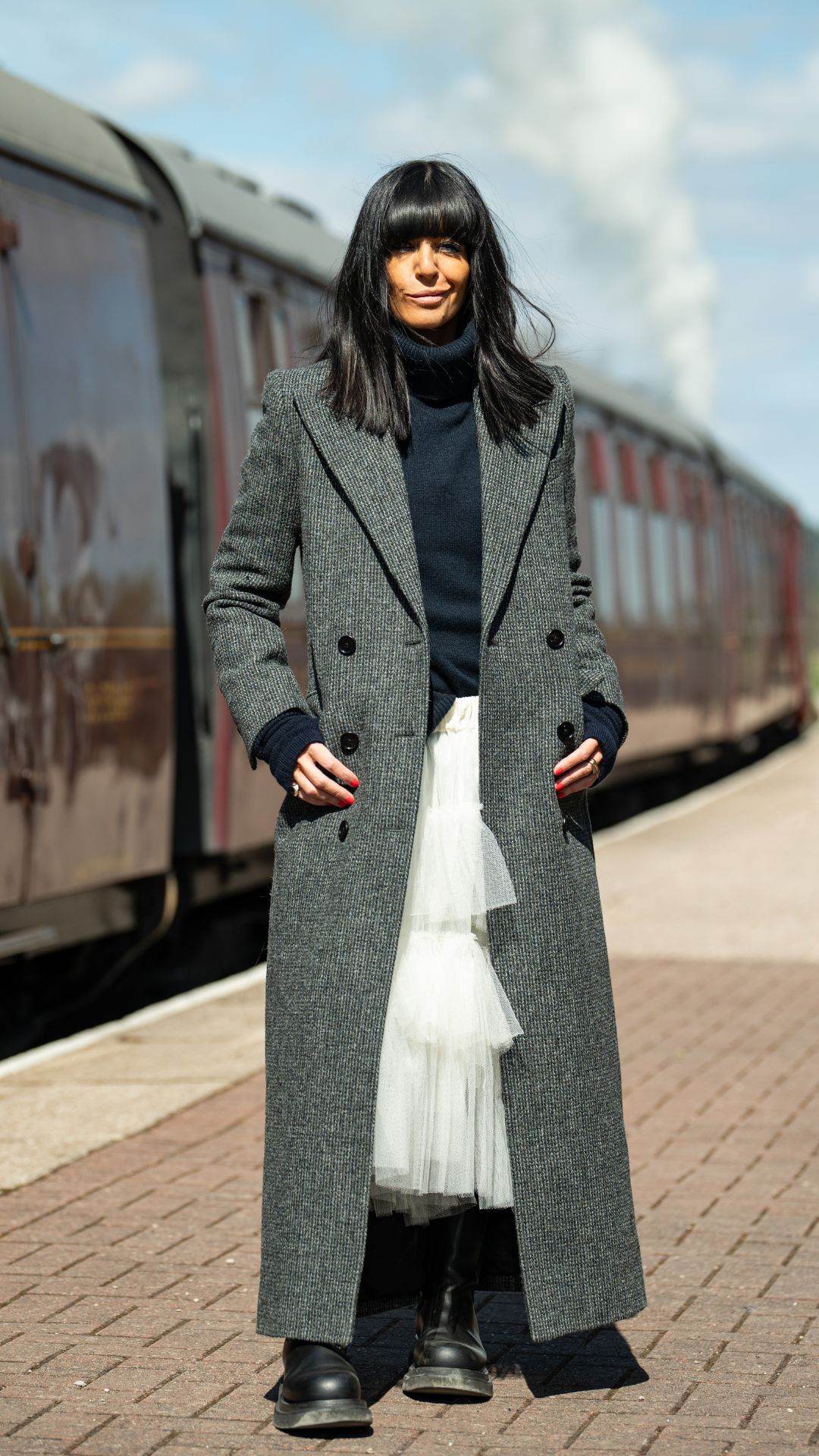 Claudia Winkleman in the final episode of The Celebrity Traitors